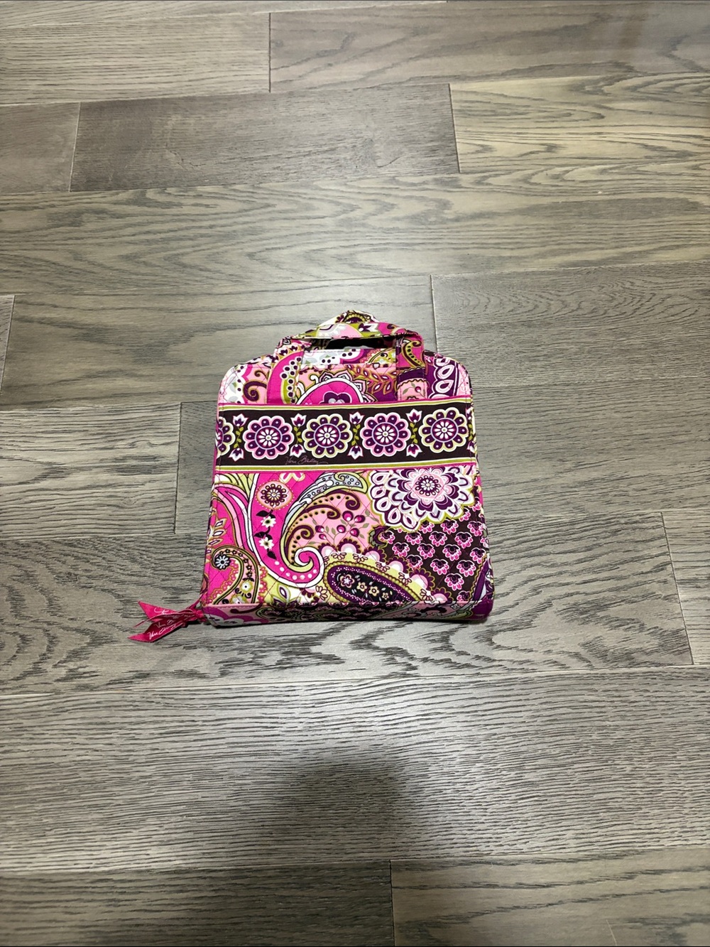 Vera Bradley Pink Paisley Quilted Travel Pouch